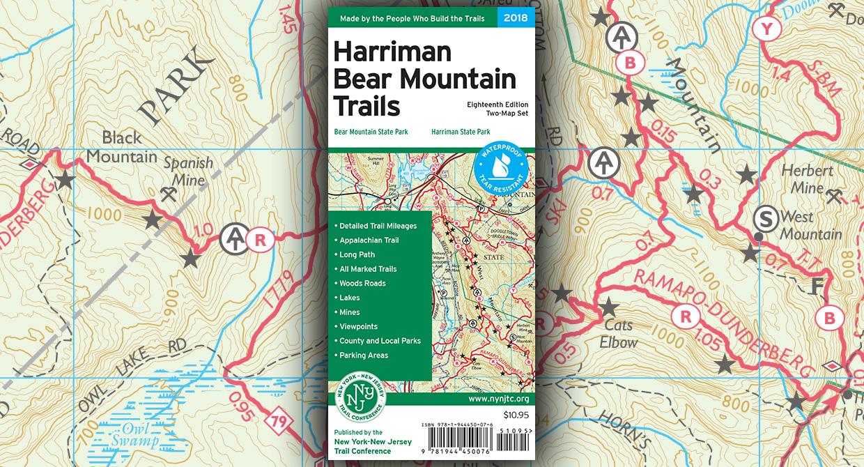 Harriman-Bear Mountain Map 2018 Cover